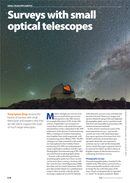 Surveys with Small Optical Telescopes