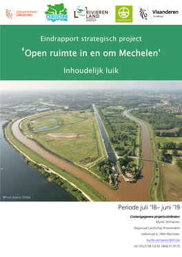 'Open Ruimte in En Om Mechelen'