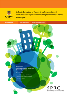 In-Depth Evaluation of Camperdown Common Ground: Permanent Housing for Vulnerable Long-Term Homeless People Final Report