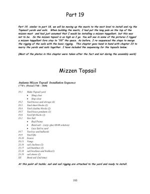 Part 19 Mizzen Topsail