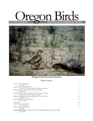 Oregon Birds
