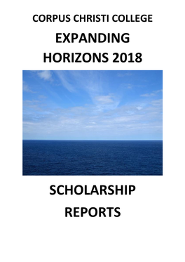 Expanding Horizons Booklet 2018