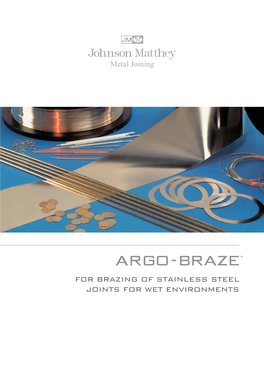 FOR BRAZING of STAINLESS STEEL JOINTS for WET ENVIRONMENTS for Brazing of Stainless Steel Joints for Wet Environments