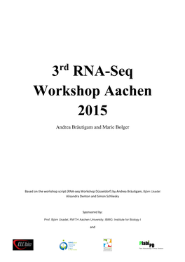 3 RNA-Seq Workshop Aachen 2015
