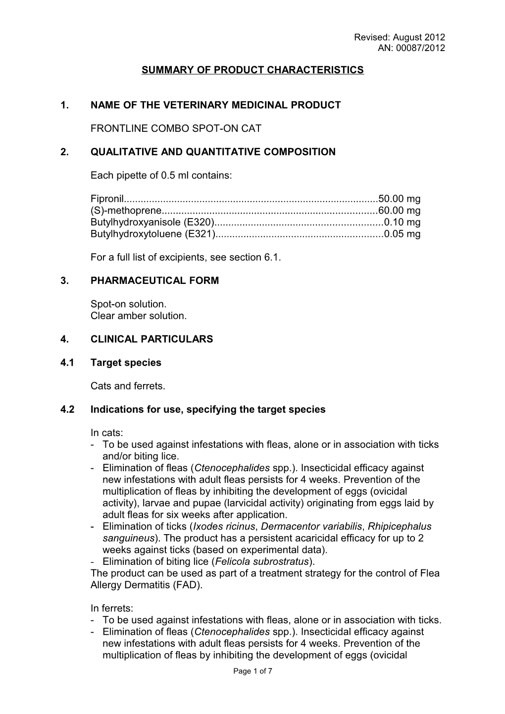 1. Name of the Veterinary Medicinal Product s9