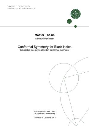Conformal Symmetry for Black Holes Subtracted Geometry & Hidden Conformal Symmetry
