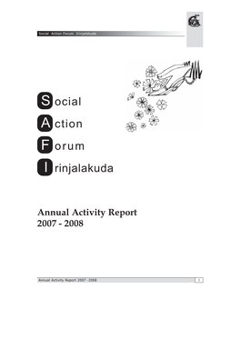 Annual Activity Report 2007 - 2008