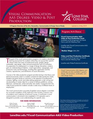 Visual Communication AAS Degree: Video & Post