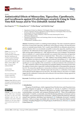 Antimicrobial Effects of Minocycline, Tigecycline, Ciprofloxacin