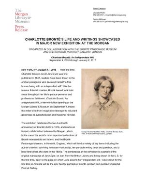 Charlotte Brontë's Life and Writings Showcased