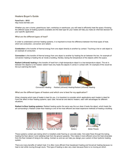 Heaters Buyer's Guide