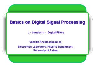 Basics on Digital Signal Processing