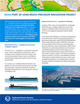 Noaa Port of Long Beach Precision Navigation Project