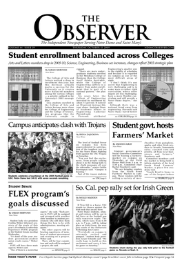 Student Govt. Hosts Farmers' Market FLEX Program's Goals Discussed