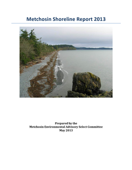 Metchosin Shoreline Report 2012