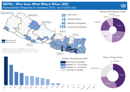 NEPAL: Who Does What Where When (4W)