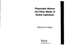 Disposable Women and Other Myths of Global Gapitalism