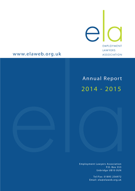 ELA Annual Report 2014-2015