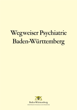 Wegweiser Psychiatrie Baden-Württemberg