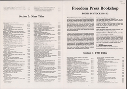 Freedom Press Bookshop