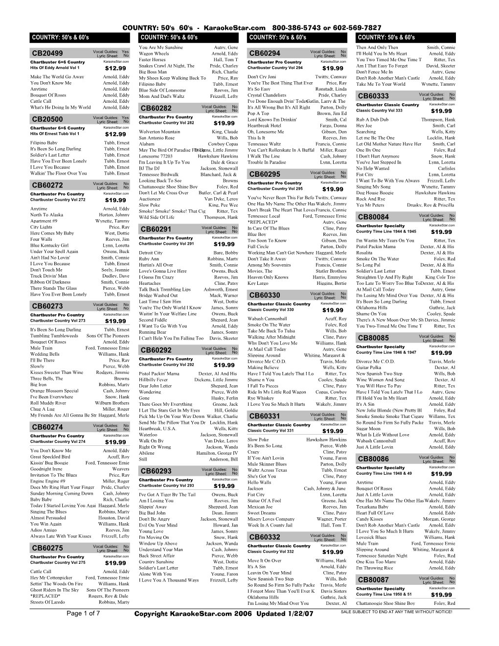 Disk Catalog by Category