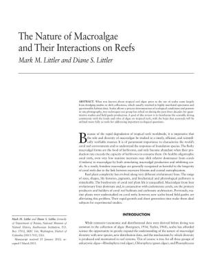 The Nature of Macroalgae and Their Interactions on Reefs Mark M