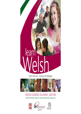 Welsh Courses in Gwent 2007/08