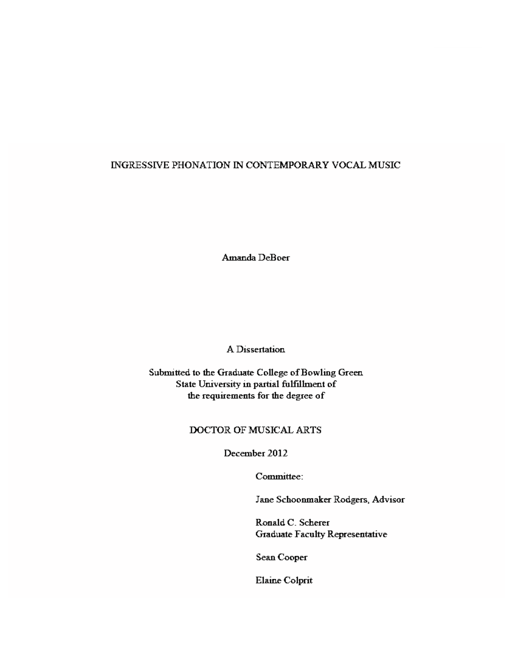 Ingressive Phonation in Contemporary Vocal Music, Works by Helmut Lachenmann, Georges Aperghis, Michael Baldwin, and Nicholas