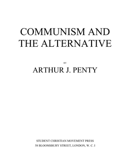 Communism and the Alternative
