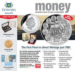 The First Fleet in Silver! Mintage Just 788!