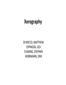 Student Presentation-11-Xerography.Pdf