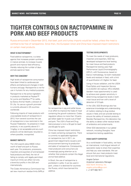 Tighter Controls on Ractopamine in Pork and Beef Products