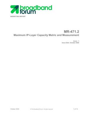 MR-471.2: Maximum IP-Layer Capacity Metric and Measurement