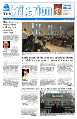 Little Sisters of the Poor Host Apostolic Nuncio to Celebrate 150 Years