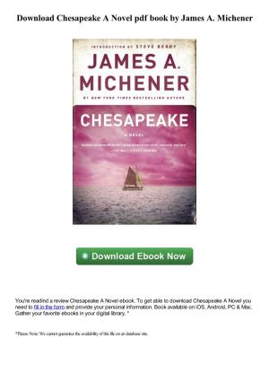 Download Chesapeake a Novel Pdf Ebook by James A. Michener