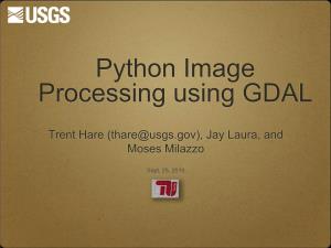 Python Image Processing Using GDAL