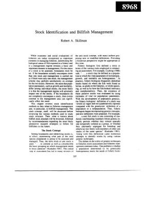 Stock Identification and Billfish Management