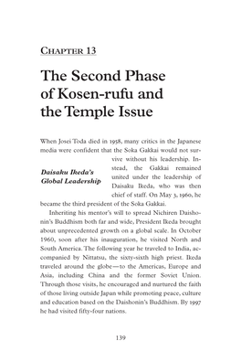 Chapter 13: the Second Phase of Kosen-Rufu and the Temple Issue