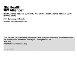 Health Alliance Medicare Guide HMO Rx 2 (HMO) / Health Alliance Medicare Guide HMO Rx (HMO)