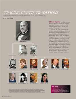 Tracing Curtis Traditions Curtis’S Rich Heritage Has Deeper Roots Than You May Realize