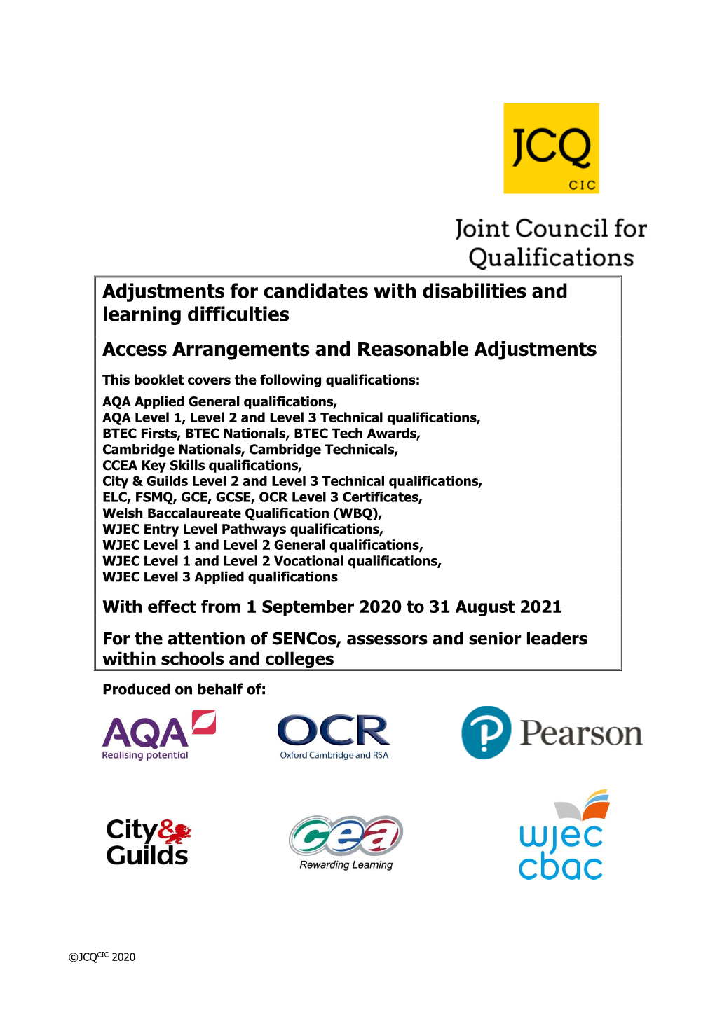 Access Arrangements and Reasonable Adjustments