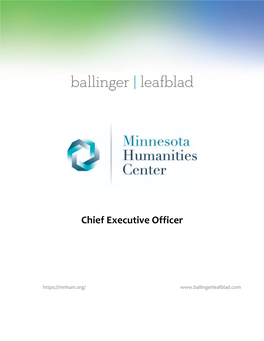 Chief Executive Officer of Minnesota Humanities Center