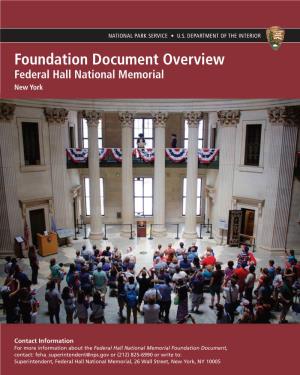 Federal Hall National Memorial Foundation Document Overview