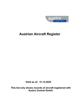 Austrian Aircraft Register