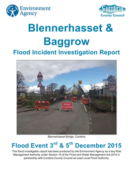 Blennhassetbaggrow Flood Investigation Report
