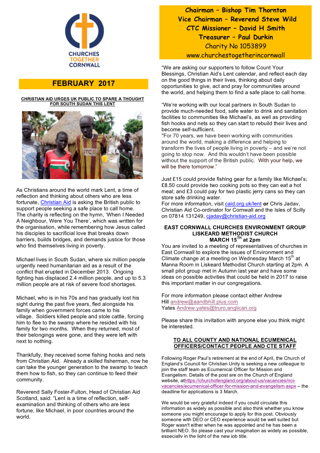 Read Newsletter and Diary of Events