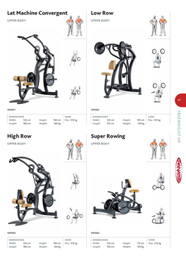 High Row Super Rowing Low Row Lat Machine Convergent