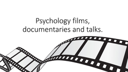 Psychology TED Talks Films and Documentaries