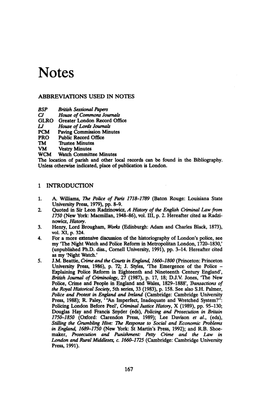 Abbreviations Used in Notes 1 Introduciton 5