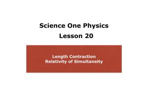 L20 Length Contraction